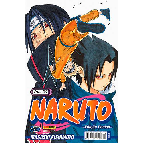 Tamanhos, Medidas e Dimensões do produto Livro - Naruto: Edição Pocket - Vol.25