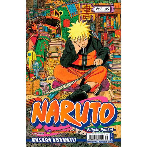 Tamanhos, Medidas e Dimensões do produto Livro - Naruto: Edição Pocket - Vol.35