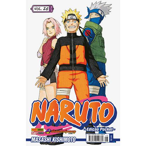 Tamanhos, Medidas e Dimensões do produto Livro - Naruto: Edição Pocket - Vol.28