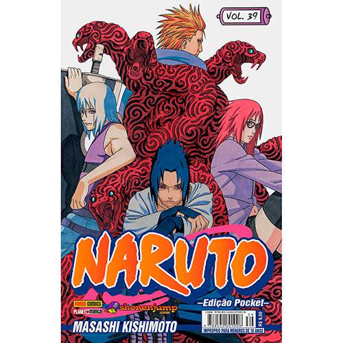 Tamanhos, Medidas e Dimensões do produto Livro - Naruto: Edição Pocket - Vol.39