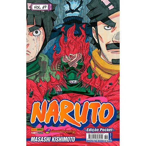 Tamanhos, Medidas e Dimensões do produto Livro - Naruto Pocket - Ed. 69