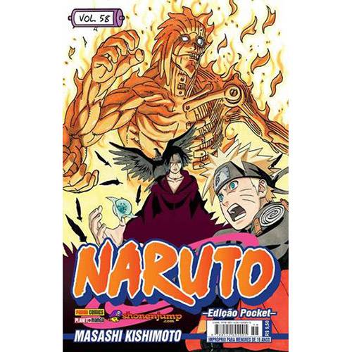 Tamanhos, Medidas e Dimensões do produto Livro - Naruto Pocket