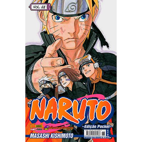 Tamanhos, Medidas e Dimensões do produto Livro - Naruto - Vol. 68 [Edição Pocket]