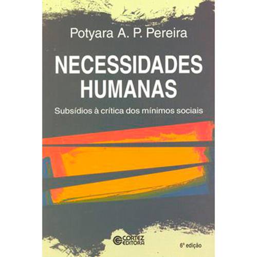 Tamanhos, Medidas e Dimensões do produto Livro - Necessidades Humanas: Subsídios à Crítica dos Mínimos Sociais