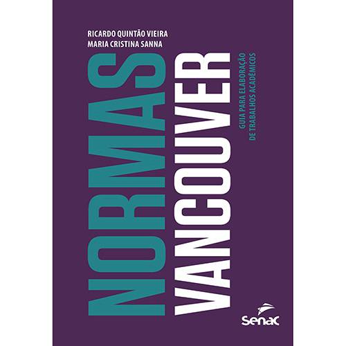 Tamanhos, Medidas e Dimensões do produto Livro - Normas Vancouver: Guia para Elaboração de Trabalhos Academicos