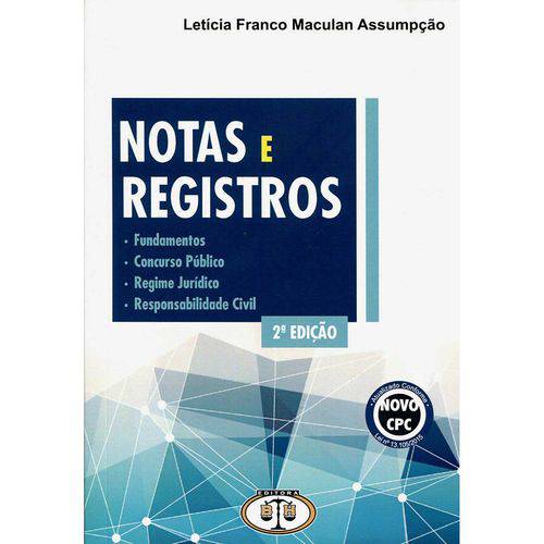 Tamanhos, Medidas e Dimensões do produto Livro - Notas e Registros: Fundamentos, Concurso Público, Regime Jurídico e Responsabilidade Civil