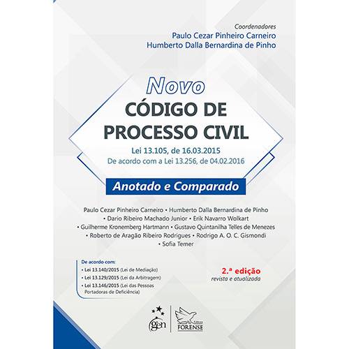 Tamanhos, Medidas e Dimensões do produto Livro - Novo Código de Processo Civil: Anotado e Comparado