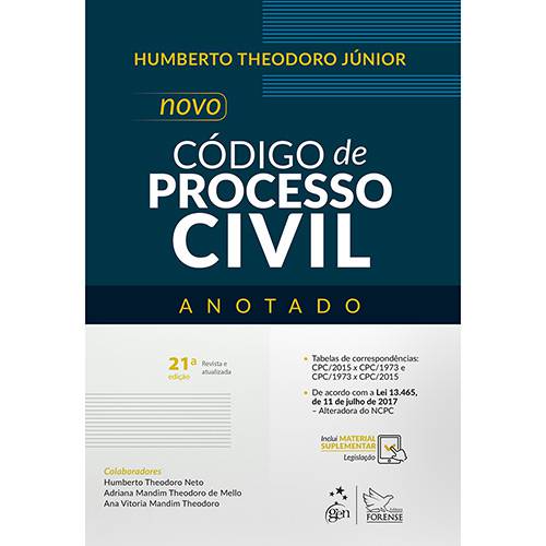 Tamanhos, Medidas e Dimensões do produto Livro - Novo Código de Processo Civil Anotado