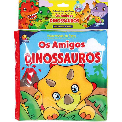 Tamanhos, Medidas e Dimensões do produto Livro - Palavrinhas de Pano: os Amigos Dinossauros