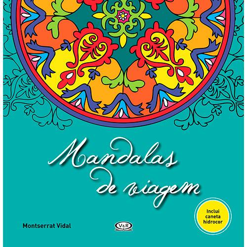 Tamanhos, Medidas e Dimensões do produto Livro para Colorir Adulto - Mandalas de Viagem + Caneta Hidrocor - 1ª Edição