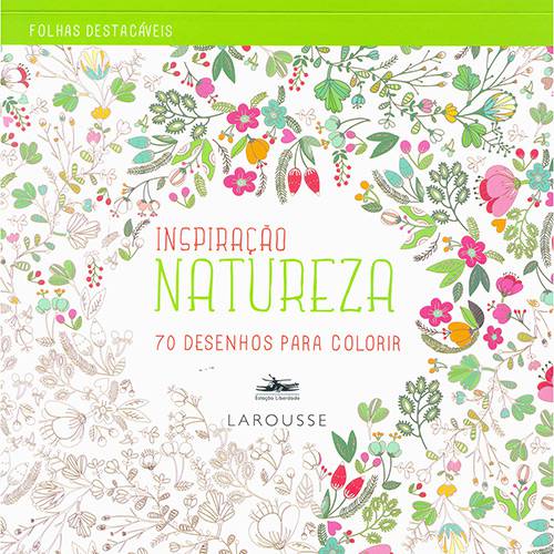 Tamanhos, Medidas e Dimensões do produto Livro para Colorir - Inspiração Natureza: 70 Desenhos para Colorir
