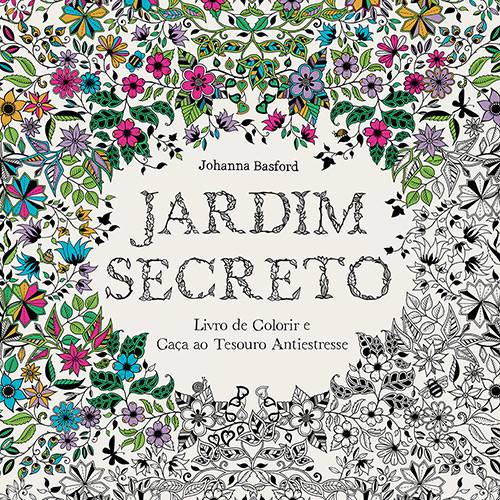 Tamanhos, Medidas e Dimensões do produto Livro para Colorir - Jardim Secreto: Livro de Colorir e Caça ao Tesouro Antiestresse.
