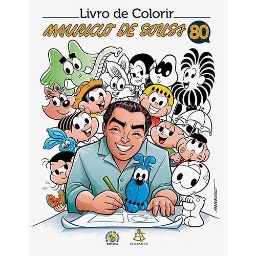 Tamanhos, Medidas e Dimensões do produto Livro para Colorir - Mauricio de Sousa 80 Anos