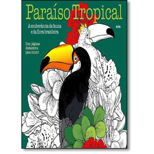 Tamanhos, Medidas e Dimensões do produto Livro para Colorir - Paraíso Tropical