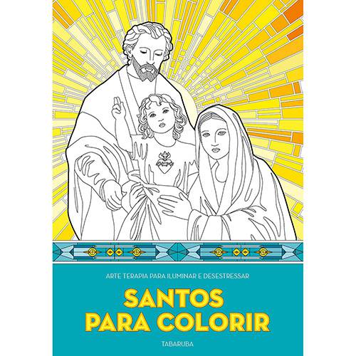 Tamanhos, Medidas e Dimensões do produto Livro para Colorir - Santos para Colorir: Arte Terapia para Iluminar e Desestressar