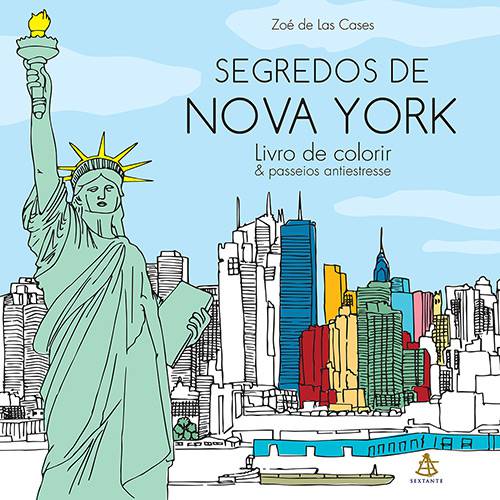 Tamanhos, Medidas e Dimensões do produto Livro para Colorir - Segredos de Nova York: Livro de Colorir & Passeios Antiestresse