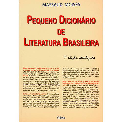 Tamanhos, Medidas e Dimensões do produto Livro - Pequeno Dicionário de Literatura Brasileira