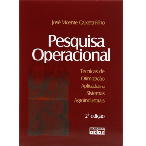 Tamanhos, Medidas e Dimensões do produto Livro - Pesquisa Operacional - Tecnicas de Otimizaçao