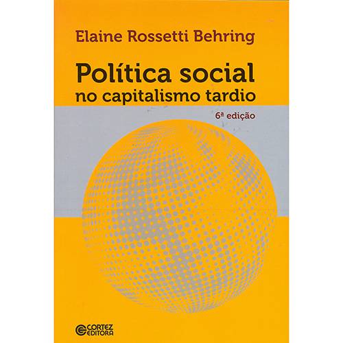 Tamanhos, Medidas e Dimensões do produto Livro - Política Social no Capitalismo Tardio
