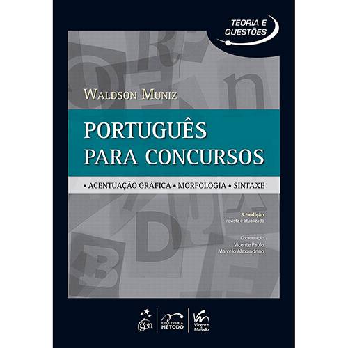 Tamanhos, Medidas e Dimensões do produto Livro - Português para Concursos: Acentuação Gráfica, Morfologia, Sintaxe - Série Teorias e Questões