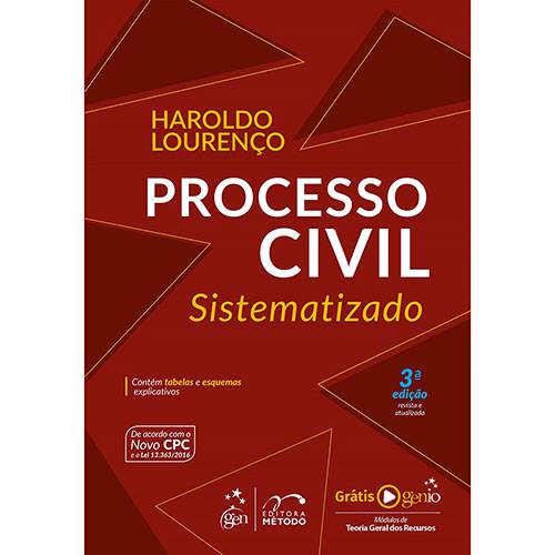 Tamanhos, Medidas e Dimensões do produto Livro - Processo Civil Sistematizado