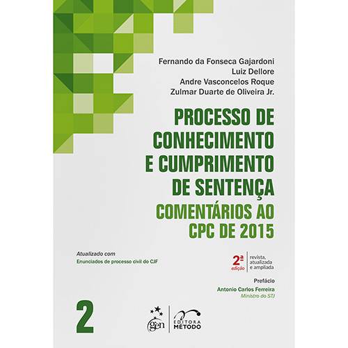 Tamanhos, Medidas e Dimensões do produto Livro - Processo de Conhecimento e Cumprimento de Sentença - Comentários ao CPC de 2015