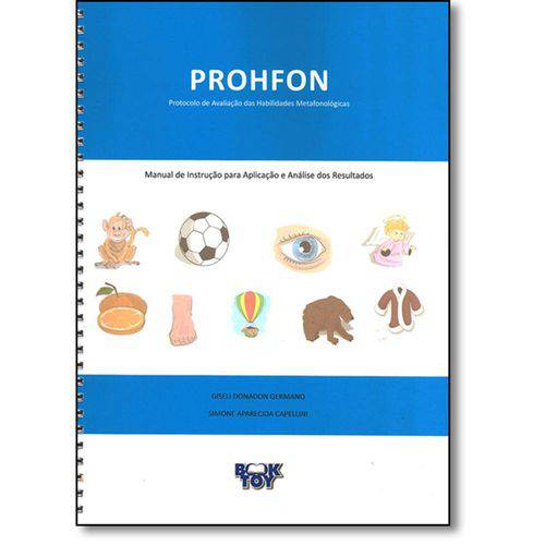 Tamanhos, Medidas e Dimensões do produto Livro - Prohfon - Protocolo de Avaliação das Habilidades Metafonológicas - Kit com 4 Cadernos
