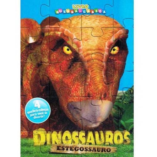 Tamanhos, Medidas e Dimensões do produto Livro Quebra-Cabeçá Dinossauros-Estegossauro - Ciranda Cultural