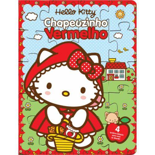 Tamanhos, Medidas e Dimensões do produto Livro Quebra-cabeça - Hello Kitty Chapeuzinho Ver.