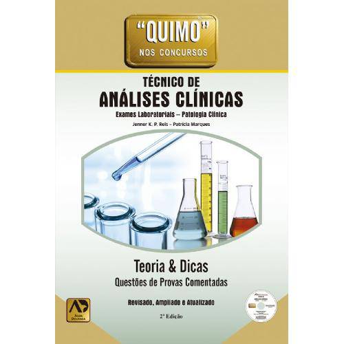 Tamanhos, Medidas e Dimensões do produto Livro - Quimo Técnico de Análises Clínicas - Questões e Provas Comentadas - Reis