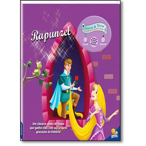 Tamanhos, Medidas e Dimensões do produto Livro - Rapunzel - Coleçãoe Gravar Tocar!
