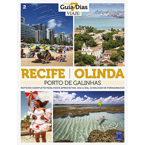 Tamanhos, Medidas e Dimensões do produto Livro - Recife/Olinda: Porto de Galinhas Coleção Guia 7 Dias