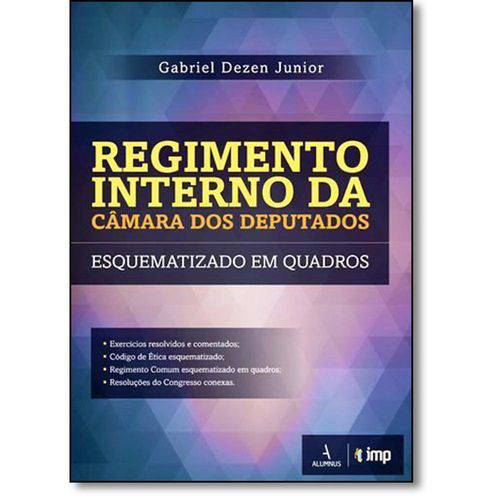 Tamanhos, Medidas e Dimensões do produto Livro - Regimento Interno da Câmara dos Deputados Esquematizado em Quadros