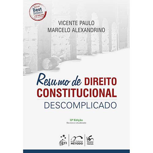 Tamanhos, Medidas e Dimensões do produto Livro - Resumo de Direito Constitucional Descomplicado