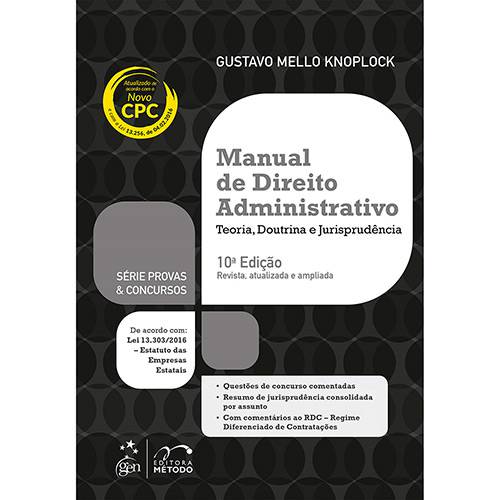 Tamanhos, Medidas e Dimensões do produto Livro - Série Provas & Concursos: Manual de Direito Administrativo-teoria, Doutrina e Jurisprudência