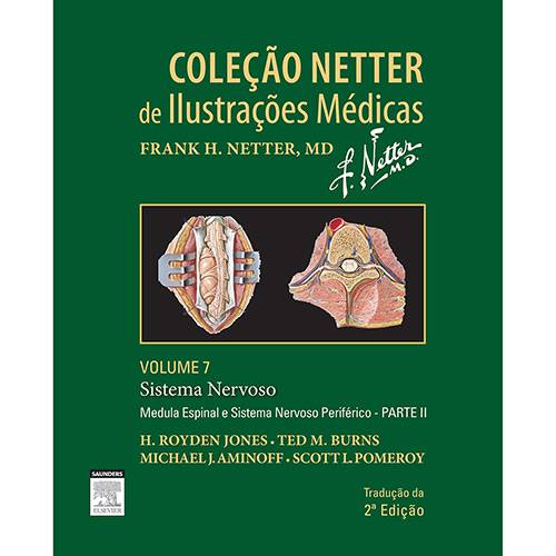 Tamanhos, Medidas e Dimensões do produto Livro - Sistema Nervoso - Coleção Netter de Ilustrações Médicas - Vol. 7