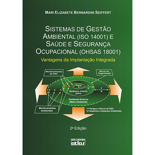 Tamanhos, Medidas e Dimensões do produto Livro - Sistemas de Gestão Ambiental (ISO 14001) e Saúde e Segurança Ocupacional (OHSAS 18001) - Vantagens da Implantação Integrada