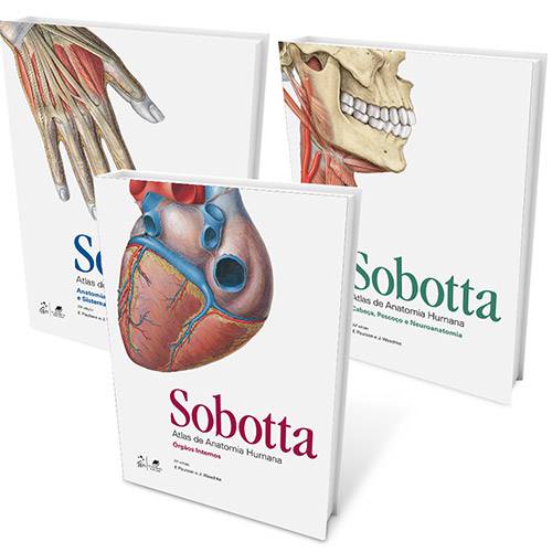 Tamanhos, Medidas e Dimensões do produto Livro - Sobotta: Atlas de Anatomia Humana (3 Volumes)