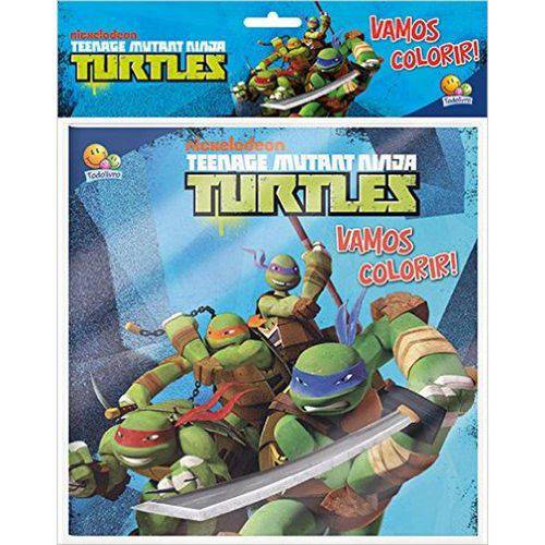 Tamanhos, Medidas e Dimensões do produto Livro - Teenage Mutant Ninja Turtles: Col. Vamos Colorir! - Kit Livro C/ Lápis de Cor