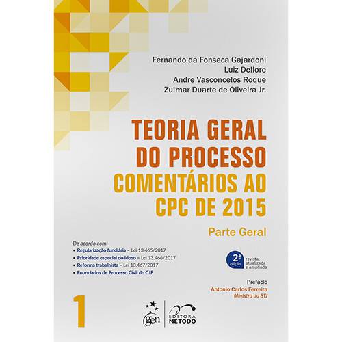 Tamanhos, Medidas e Dimensões do produto Livro - Teoria Geral do Processo: Comentários ao CPC de 2015 - Parte Geral - Vol. 1