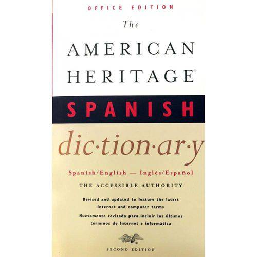 Tamanhos, Medidas e Dimensões do produto Livro: The American Heritage Spanish Dictionary