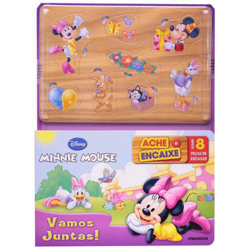 Tamanhos, Medidas e Dimensões do produto Livro - Vamos Juntas! - Minnie Mouse: Col. Disney Gift (+ 8 Peças de Encaixar)