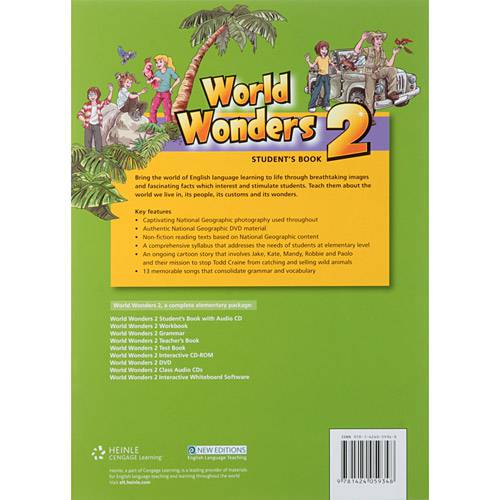 Tamanhos, Medidas e Dimensões do produto Livro - World Wonders 2 - Student´s Book