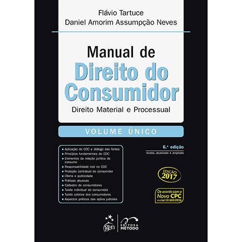 Tamanhos, Medidas e Dimensões do produto Livros - Manual de Direito do Consumidor: Volume Único