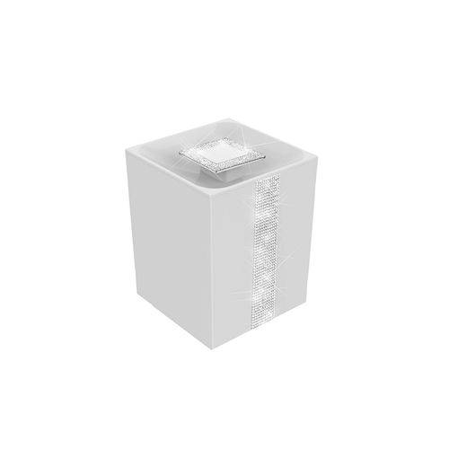Tamanhos, Medidas e Dimensões do produto Lixeira 5l Diamond Cromado com Branco