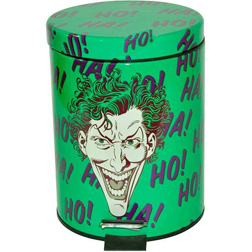 Tamanhos, Medidas e Dimensões do produto Lixeira Metal DC Comics Joker Verde 5L - Urban
