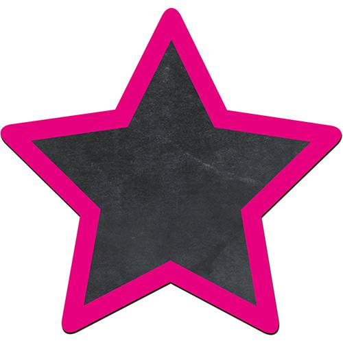 Tamanhos, Medidas e Dimensões do produto Lousa Decorativa Estrela Moldura Rosa - Cia Laser