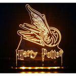 Tamanhos, Medidas e Dimensões do produto Luminária Acrílico/Led Harry Potter Pomo de Ouro