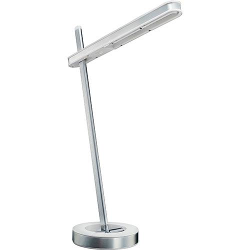 Tamanhos, Medidas e Dimensões do produto Luminária de Mesa LED Safira 9103 LED Cinza/Branco - Gaya
