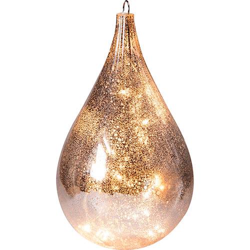 Tamanhos, Medidas e Dimensões do produto Luminária em Forma de Gota Prateada - Christmas Traditions